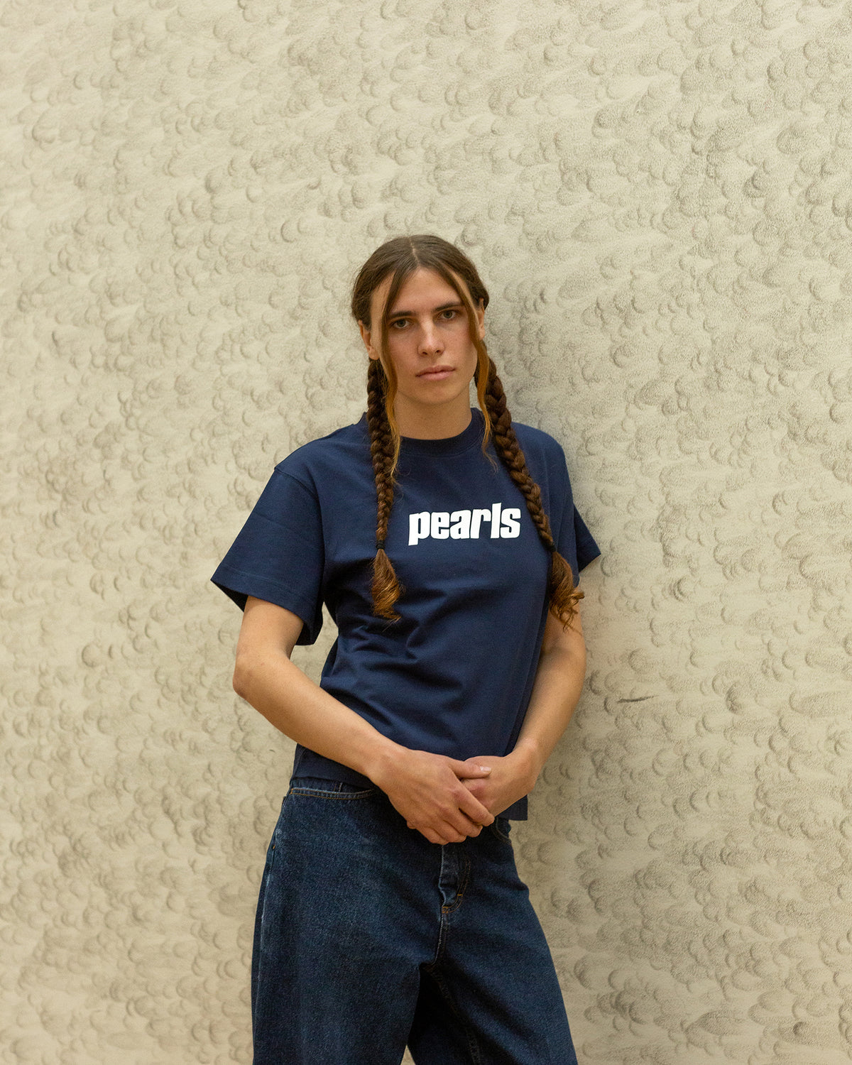 OG TEE NAVY (WHITE)