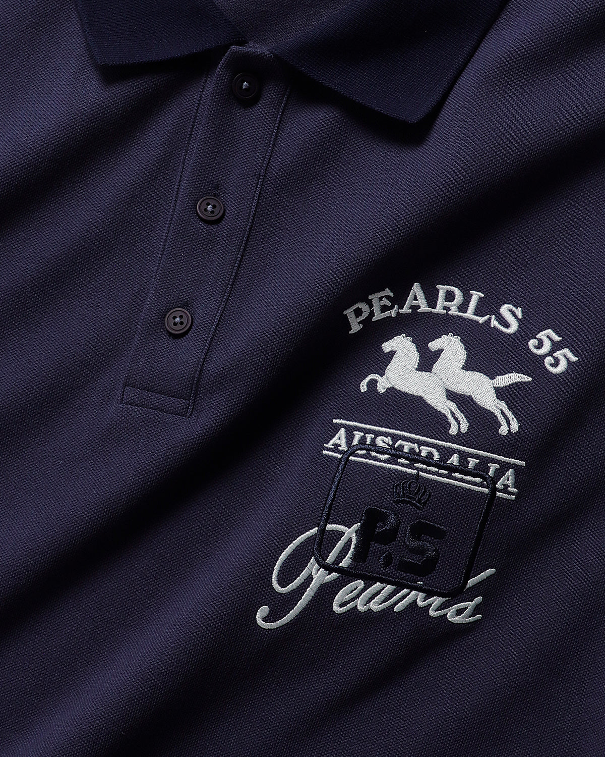 SADDLE MENS/UNISEX POLO NAVY