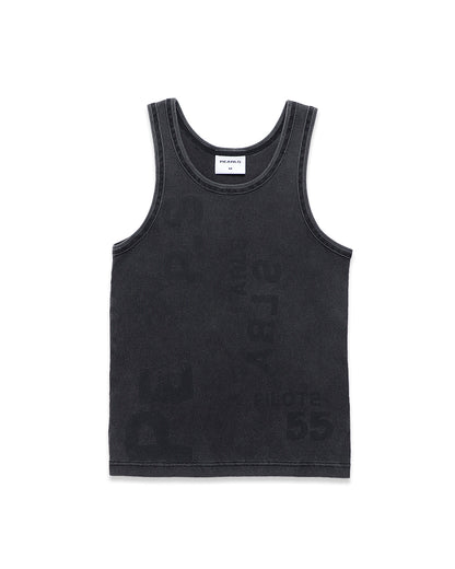 STAMP TANK FADED BLACK
