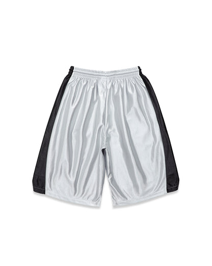 STAR BASKETBALL SHORTS SILVER