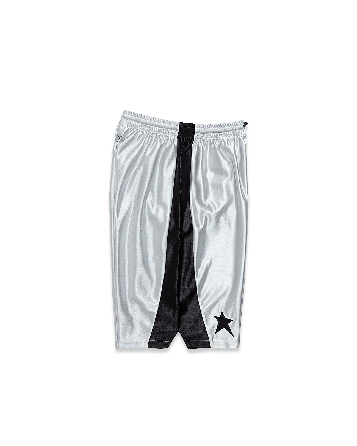 STAR BASKETBALL SHORTS SILVER