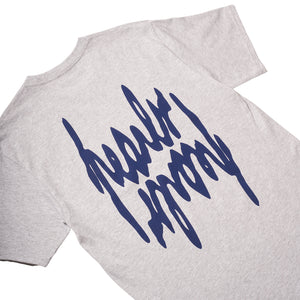 SCRIPT BACK TEE SNOW MARLE